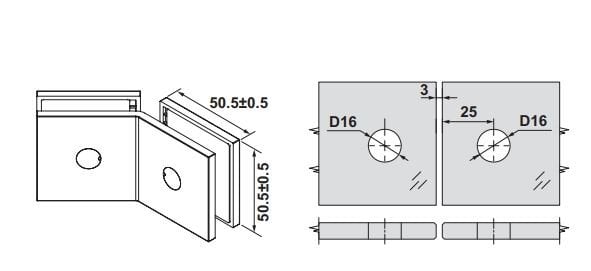 Hafele Fortius 05 Cam Tutucu C/c Mat Altın