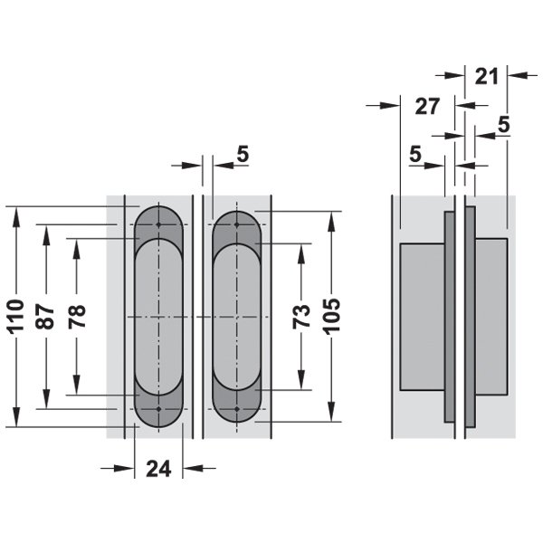 Hafele Gizli Menteşe Cdh 40s 52kg Mat Siyah (42 Adet)