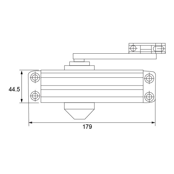 Hafele Dcl10 Kapı Kapatıcı F, En3,siyah