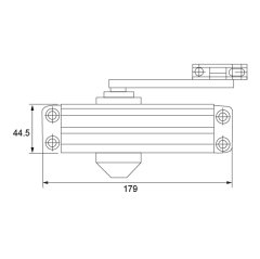 Hafele Dcl10 Kapı Kapatıcı F, En3,Siyah