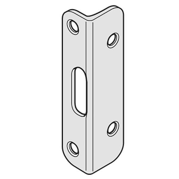 Hafele Köşeli Kilit Karşılığı 25x32mm Paslanmaz çelik Renk