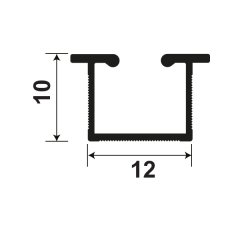 Hafele Anta Tekli Ray, 2,5M, Al.Eloksal