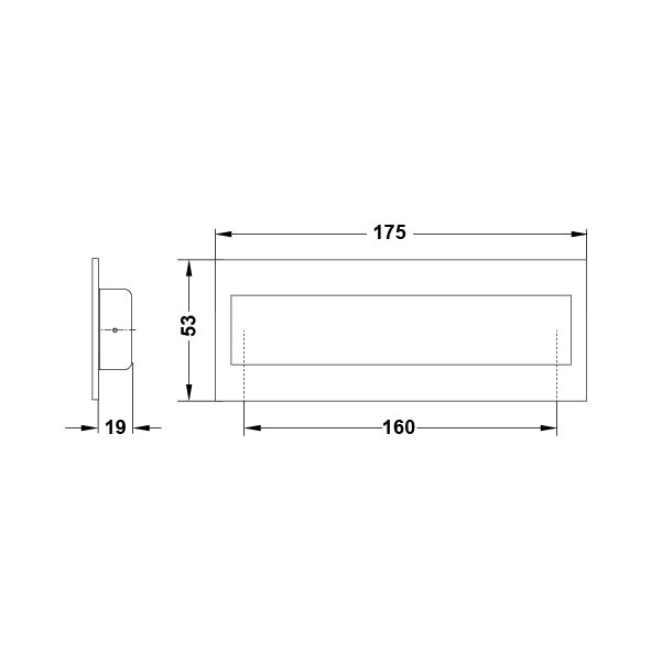 Hafele Gömme Kulp Martin Mk 160mm Antik Bronz