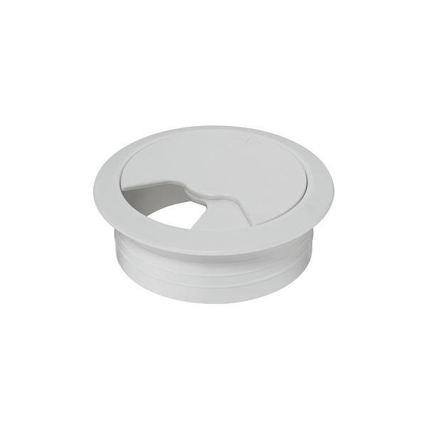 Hafele Yeti Plastik Kablo Kapağı ø60mm, Mat Beyaz Renk