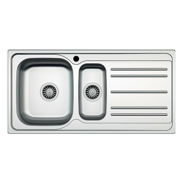Hafele Capua06 Eviye Tezgah üstü 1000x500mm Satin Sağ