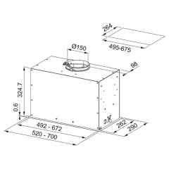 Franke Box Flush Evo Fbfe BK Matt A52 Matte White Aspiratör