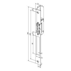 Hafele Elektrikli Kilit Karşılığı Standart Tip