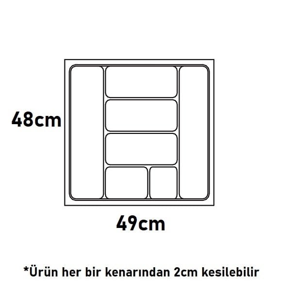 Hafele Smart çatal Kaşıklık Beyaz Renk, 49x48cm