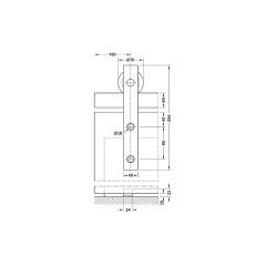 Hafele Design 100S Kayar Kapı Seti 1001-1250mm