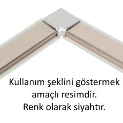 Hafele Süpürgelik 400cm, Mat Siyah