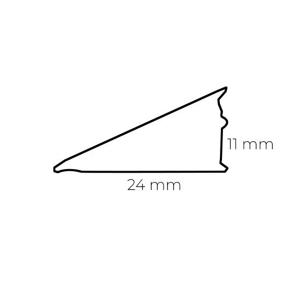 Hafele Tezgah Süpürgelik Mini üçgen 400cm