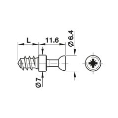 Hafele Rafıx 30 Çektirme Mili 5/12Mm