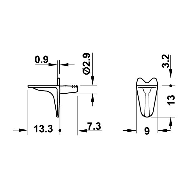 Hafele Raf Pimi Siyah 3mm 9,4kg