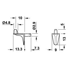 Hafele Raf Pimi Siyah 3Mm 6,25Kg