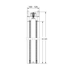 Hafele Unico Tek 1000x2100mm