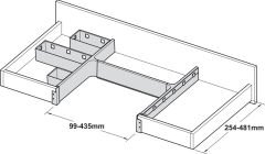 Hafele Magic Box Organizasyon Kutusu 84x84mm Mat Beyaz Renk