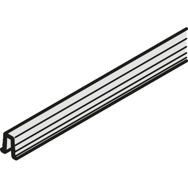 Hafele Slıdo F-li21 Tekli Alt Kılavuz Ray Plastik 2500mm