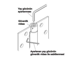 Hafele Yaylı Yaprak Menteşe 114x102mm, Mat Paslanmaz Çelik Renk