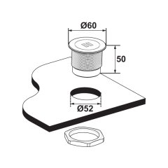 Hafele Usb-C Ünitesi Port 12V,3A Antrasit Renk