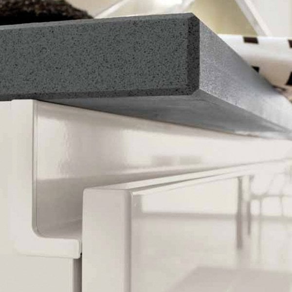 Hafele Profil Kulp Striata-l Sağ Yan Kapak Elemanı Mat Krom