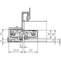 Simonswerk Tectus TE 240 3D Gizli Menteşe Gümüş Renk