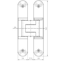 Simonswerk Tectus TE 340 3D Gizli Menteşe Mat Siyah Renk