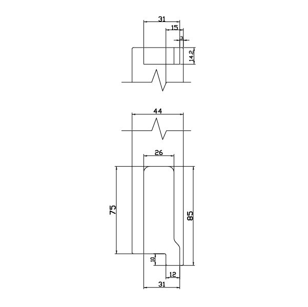 Hafele Pivot Menteşe Binili 60kg, Antik Bronz Renk