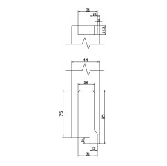 Hafele Pivot Menteşe Binili 60kg, Antik Bronz Renk