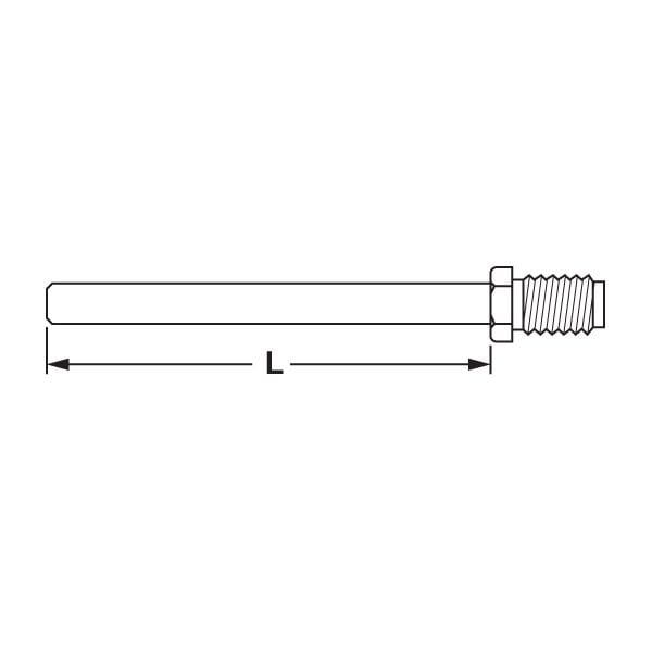 Hafele Pomoli çift Taraflı Mil, 8x85mm