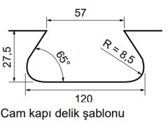 Hafele Cam Tutucu 80kg