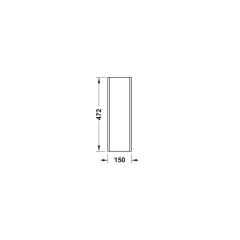 Hafele Woody II Tepsi, Siyah 150x472mm