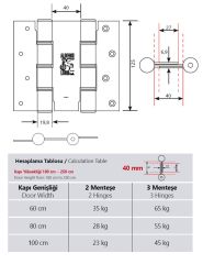 Aldeghi Yaylı Kapı Menteşesi 175mm Bronz