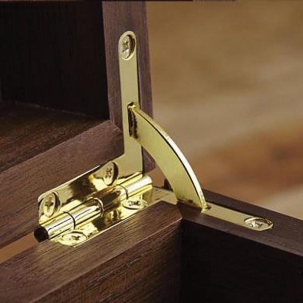 Hafele Mini Box çeyrek Daire Menteşe, Parlak Pirinç Renk