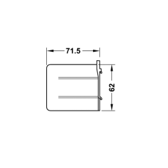 Hafele Kısa Dikey Seperatör Altılı 71,5x62mm