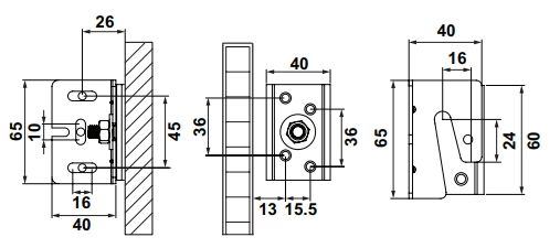Hafele Halter 03 Dolap Askı Elemanı Sağ