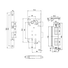 Hafele H50.05 Sessiz Kilit CB 50/18mm Mat Nikel Renk