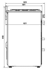 Hafele SIRIUS Kuzineli Fırın 100 cm Antrasit