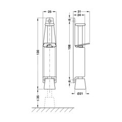 Hafele Kapı Tutucu Galvaniz 40kg