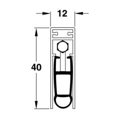 Hafele Kapı Altı Giyotin Allround 1208mm Yüzeye Monte