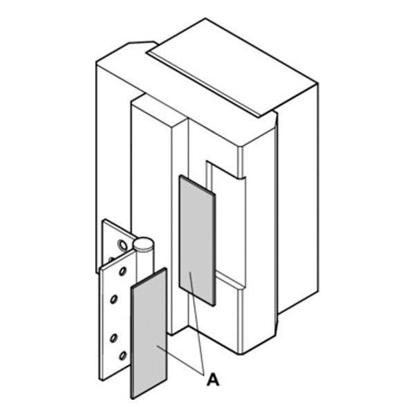 Hafele Koruma Levhası 102x36mm (menteşe İçin)