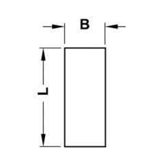 Hafele Koruma Levhası 102x36mm (Menteşe İçin)