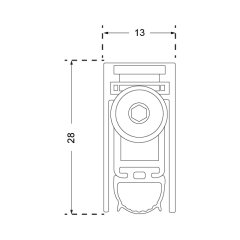 Hafele Kapı Altı Giyotin Zone 930mm Gömülerek Montaj