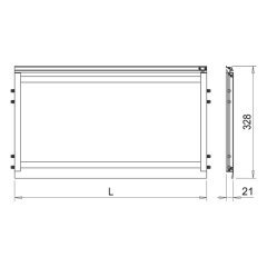 Hafele Led1084 Rafaltı Aydınlatma 563mm