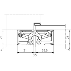 Simonswerk Tectus TE340 SW030 80kg Gizli Menteşe Parlak Pirinç Renk