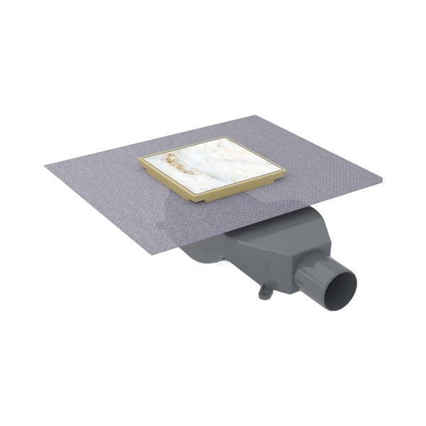 Hafele Ventus Yer Süzgeci Yatay 100x100 Altın