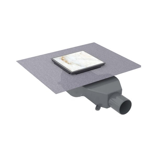 Hafele Ventus Yer Süzgeci Yatay 100x100 Titanyum