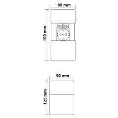 Hafele Versapad Priz P. Çelik 1 Soket / 1 Usb / 1RJ45