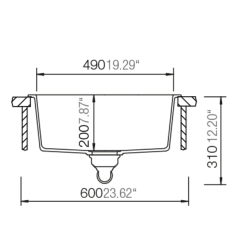 Schock Granit Evye Cristalite Quadro N-100 Alpina