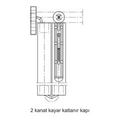 Hafele Kayar Kapı İçin Üst Taşıyıcı Ray T- Snap/T- Fold 2000mm