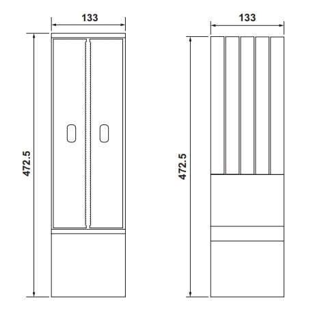 Hafele Legro Folyoluk Koyu Meşe 140x470x45